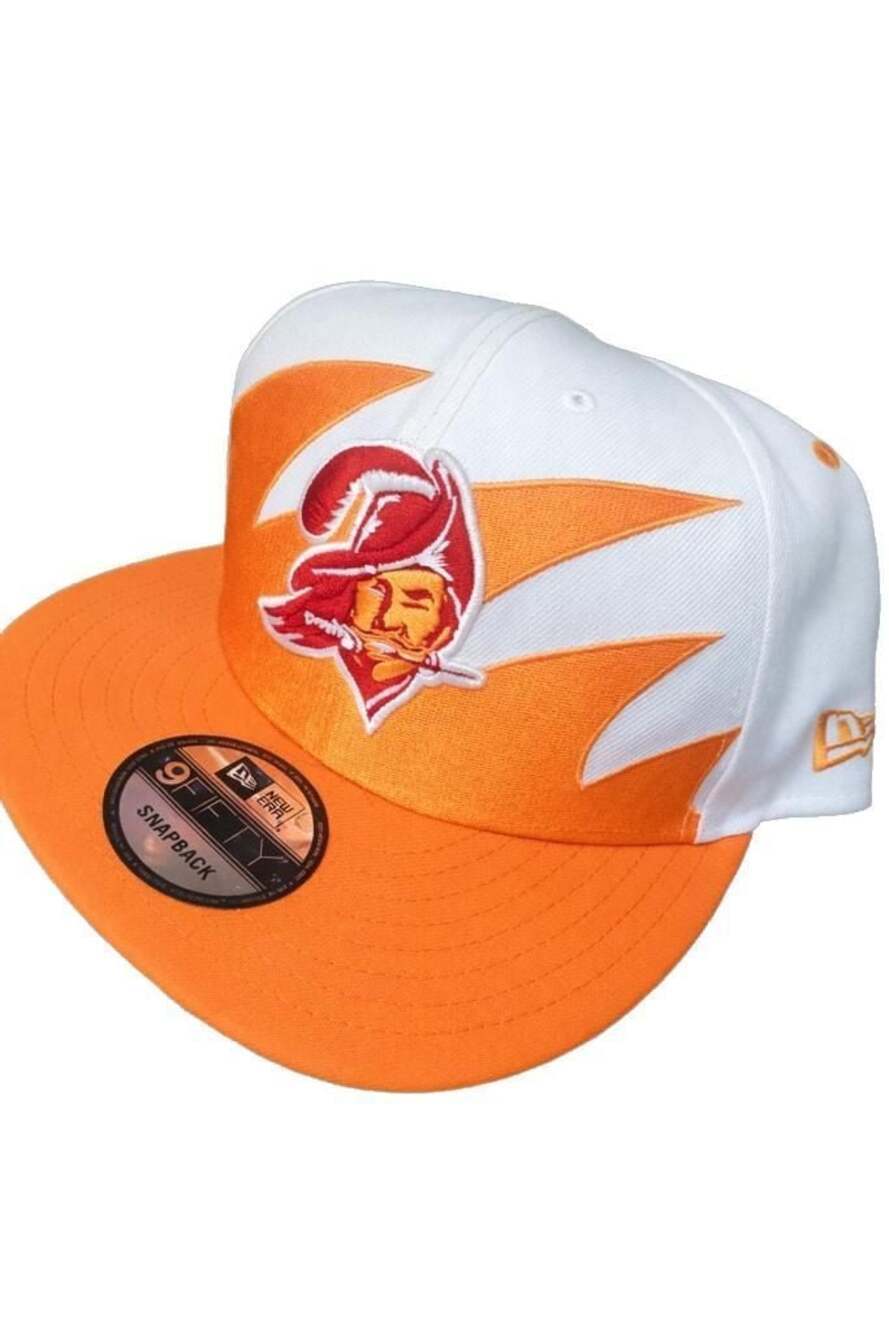 Tampa Bay Buccaneers Vintage New Era 940 Snapback Creamsicle Orange Hat Cap Adju